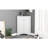 White Triangle Bathroom Storage Cabinet With Adjustable Shelves, Freestanding Floor Cabinet