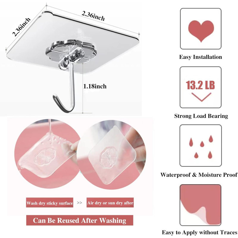 Heavy Duty Wall Mounted Towel Hook
