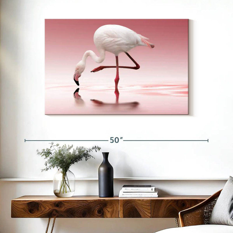 Brampt Bent Flamingo, 26" H x 39" W