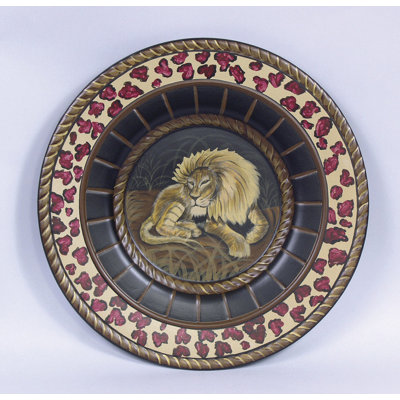 Assiette décorative lion Farid