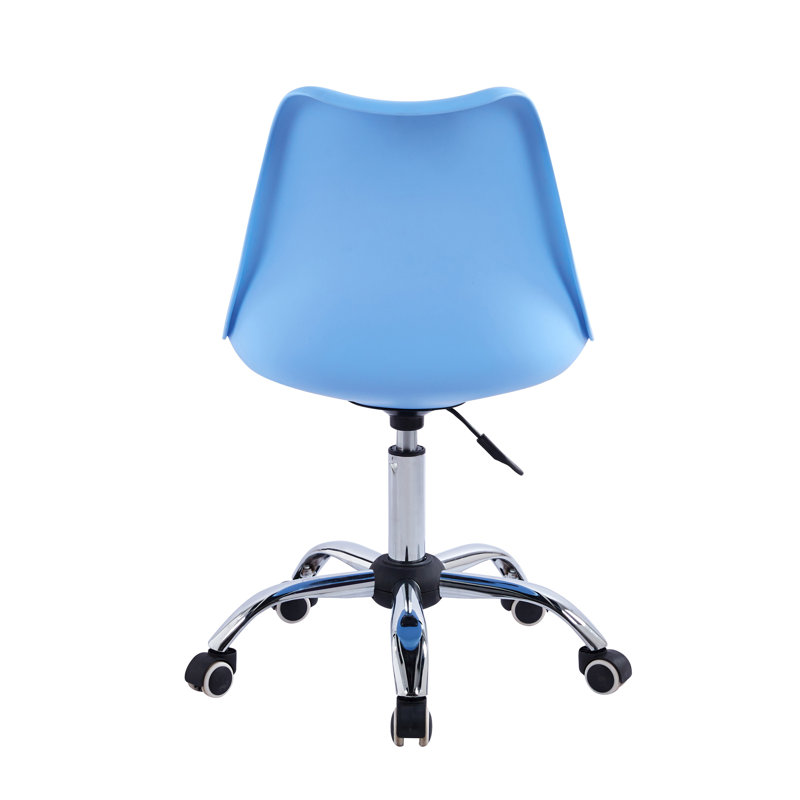 Noblitt Height Adjustable Swivel Office Chair, Blue