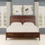 Ensemble de chambre à coucher 3 pièces pour grand lit en noyer Ralston
