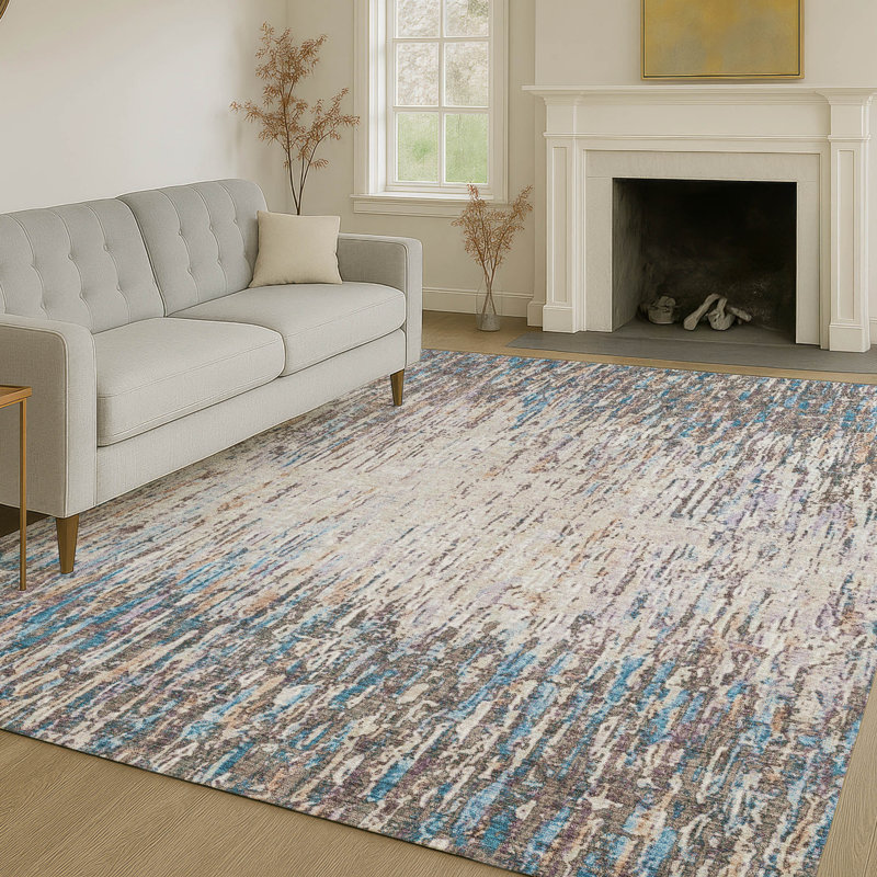 Tapis intérieur / extérieur lavable à la machine Chantille ACN2439, Taupe, 9 pi x 12 pi