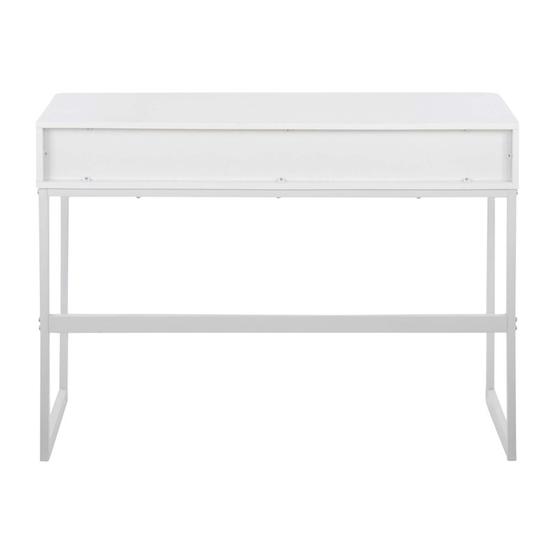 Console contemporaine en métal et en bois avec deux tiroirs et une conception élégante pour les espaces de vie modernes