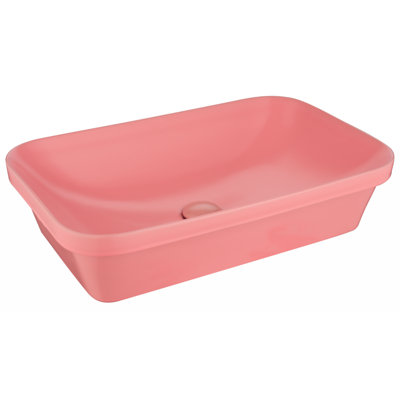 Wenty 14.5'' Chrome Rectangular Bathroom Sink