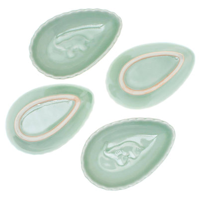 Plateau d’oeuf celadon éléphant