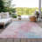 Braeas Pink Washable Indoor-Outdoor Rug - LOOMLAN-1944744722