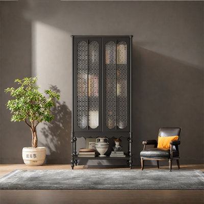 French style retro high leg bookcase