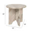 Table sculpturale en marbre avec base emboîtable-121780448