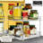 LYNK PROFESSIONAL® Pull Out Spice Rack Organizer for Cabinet - 2 Tier, Chrome-648953662