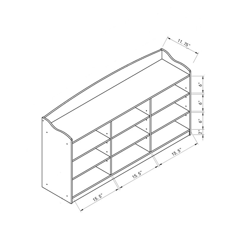 Red Entryway Shoe Cabinet, Stores 18 Pairs Of Shoes, 9-shelf Appearance Shelf, Holds Formation