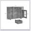 Armoire de rangement, armoire de buffet, buffet et rangement de buffet avec armoire de salle à manger, crédence de bureau-1678483586
