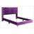 Tranquil Purple Queen Bed With Storage