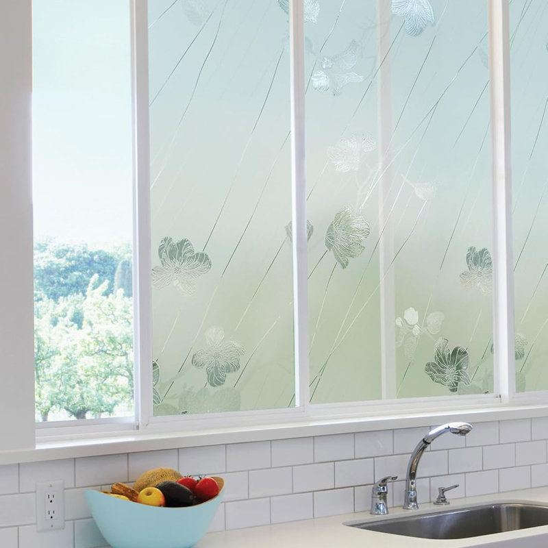 Silver Rose Window Film 24" x 36"
