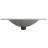 Gloss White Ceramic Sink 24", Easy To Clean Surface, 6.53" Height, 23.65" Depth 24" Countertop Basin, Exquisite Craftsmanship, 4.72" Internal Depth, Height