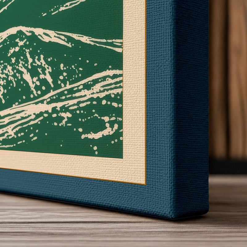 Print, 18x12 - 45.7 x 30.5 cm, Teal Border