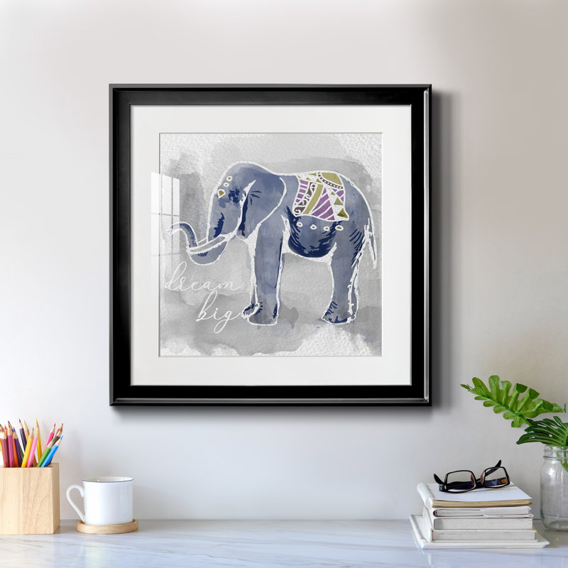 Dream Big - peinture encadrée, H 17,5 po x l 17,5 po x P 1,5 po, Toile avec cadre noir