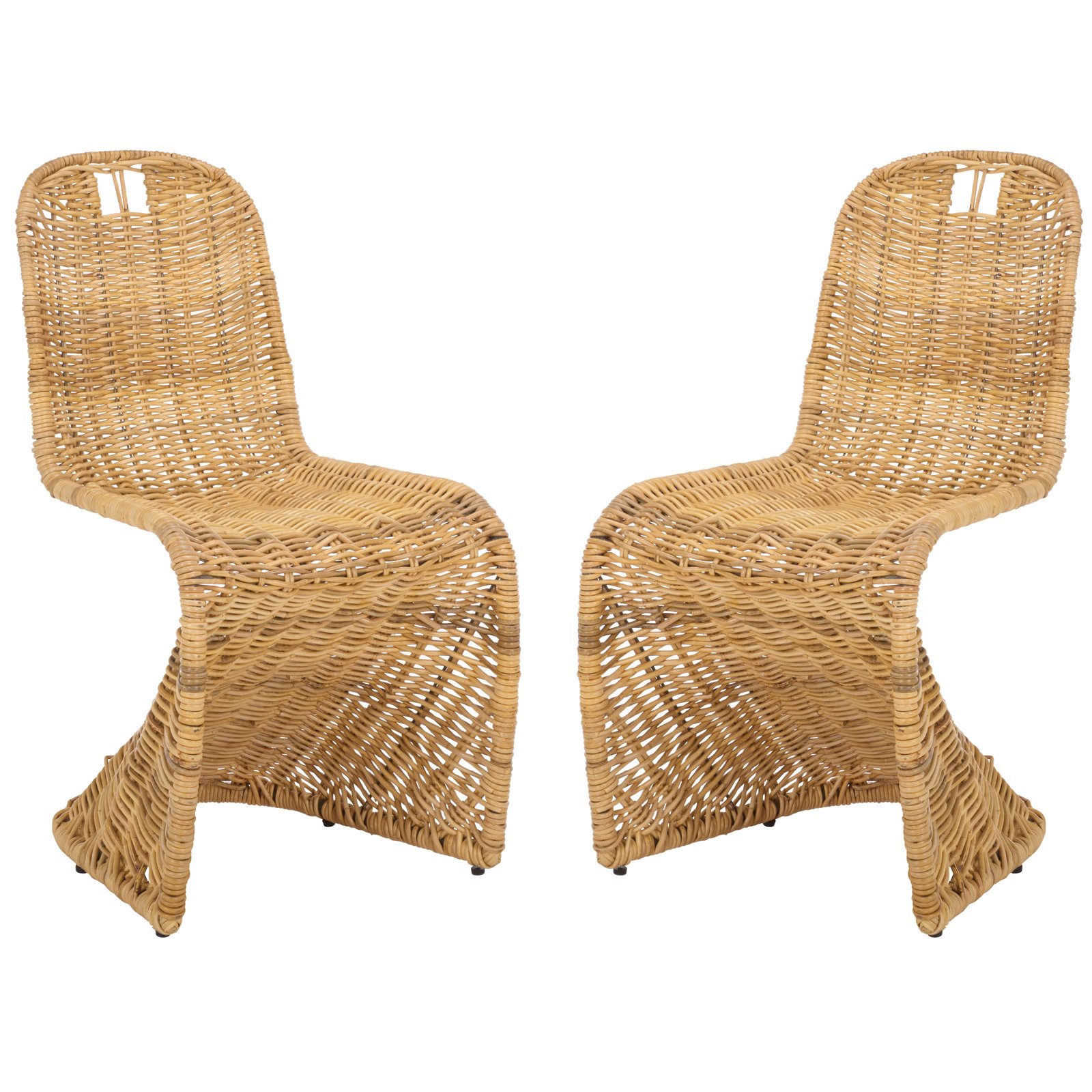 Ziaa Patio Dining Chair, Natural