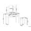 Pugh Dressing Table with Mirror