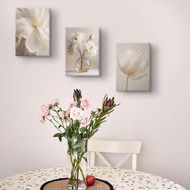 3 Piece Wrapped Canvas Print, 40 cm H x 90 cm W