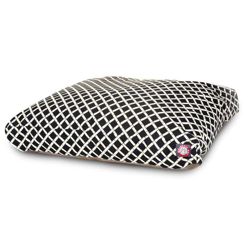Coussin sauge / classique, Noir, Très grand (l 42 po x P 50 po x H 5 po) ;