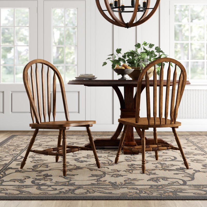 Judique 17.5'' H Solid Wood Side Chair, Antique Honey