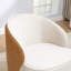Fauteuil demi-tonneau pivotant en velours Stith-979009563