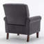 Fauteuil à structure en bois de bouleau massif, chaise rembourrée en mélange de polyester imprimé avec siège rembourré en mousse pour le salon et le bureau-1990282891