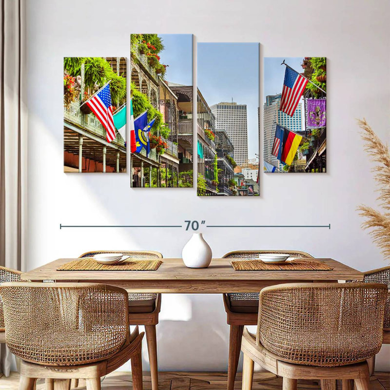 Drapeaux Nicci New Orleans, H 42 po x l 68 po