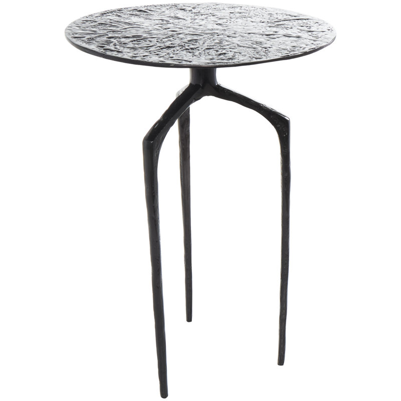 Table d'appoint Cole and Grey, gris, H 21,9 po x l 14,65 po x P 14,65 po