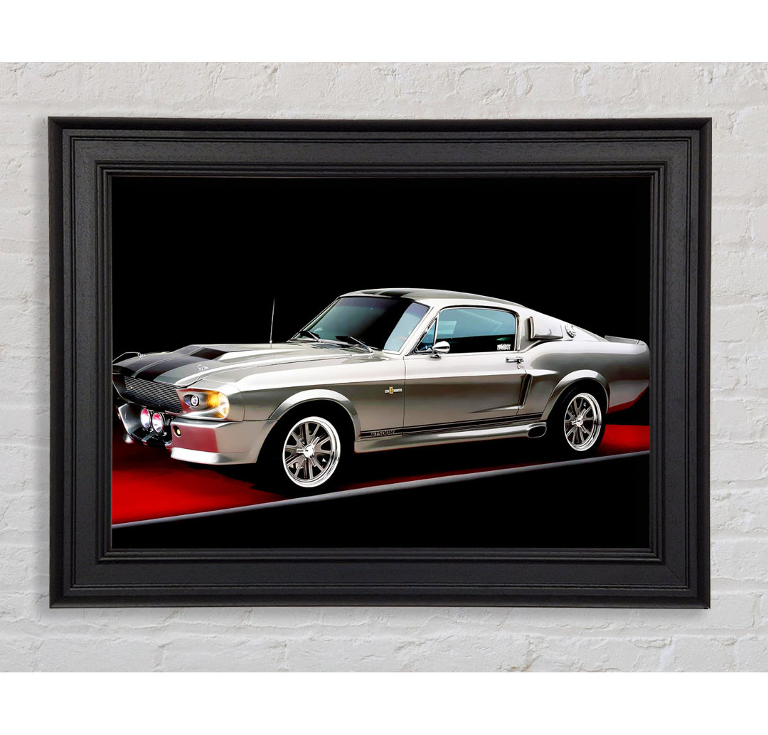 Mustang Shelby Seitenprofil Gerahmter Druck