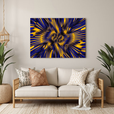 Art mural bleu op Op 9