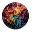 Horloge murale en bois massif Paray-1998765476