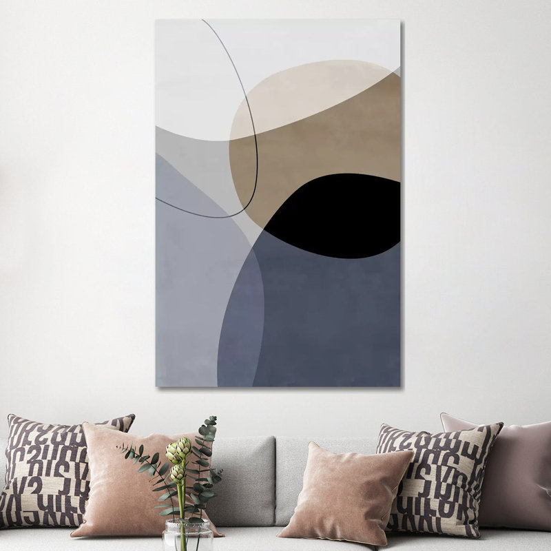 «Graphic 210Y» par Mareike Böhmer, reproduction d'art sur toile tendue, H 12 po x l 8 po x P 0,75 po