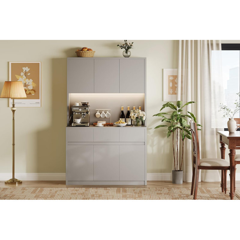 70.1cm Kitchen Pantry, Grey