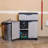 Storage Cabinet with Adjustable Shelf and Top Drawer - Gray-9882620