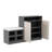 Livingroom Cabinet With Shoe Bench, 2 Doors And 3-Tier Adjustable Shelves, Entryway Bench With 4 Open Shoe Racks And Removeble Cushion, Storage Console Table With Wavy Slatted Door And Hooks-1943438561
