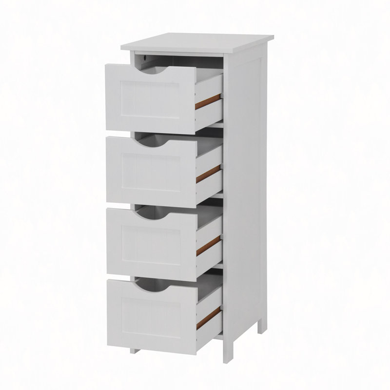 Armoire de rangement pour salle de bain, armoire autoportante avec tiroirs
