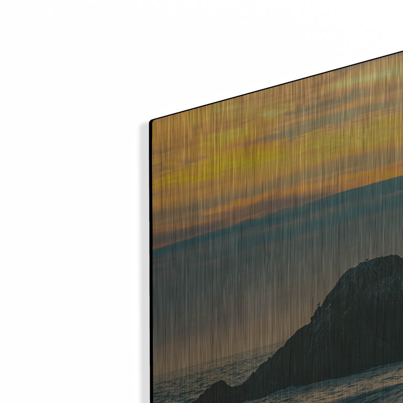  «Golden Island», art mural en métal, H 24 po x l 36 po