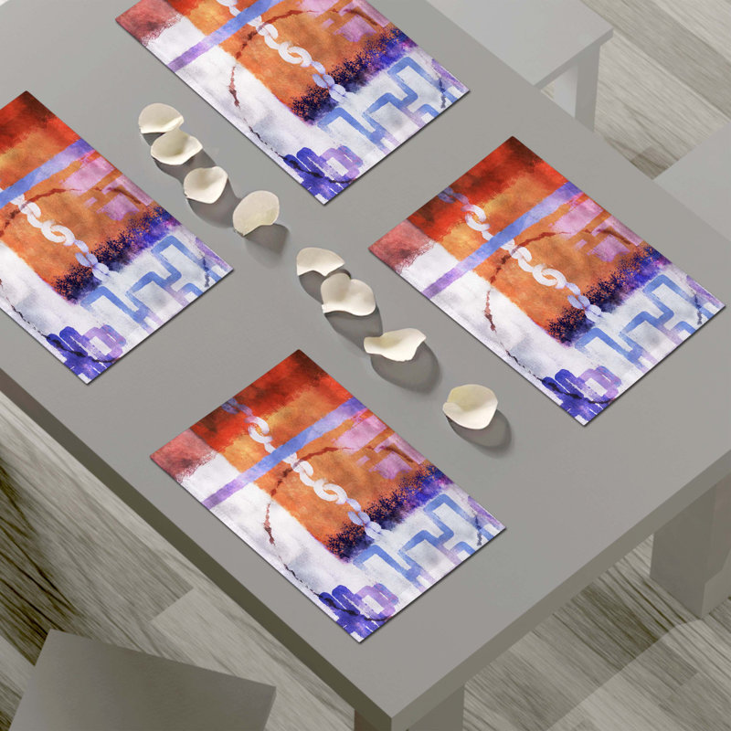 Napperon abstrait en polyester