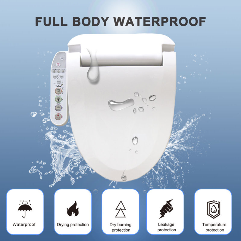 Siège de bidet allongé pour toilette