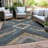 Machine Washable Indoor/Outdoor Xhevrie Navy Rug-159006864