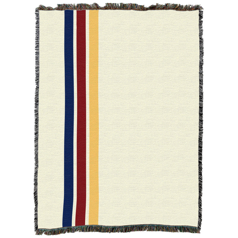 Jeté en coton tissé à 3 rayures Pure Country Weavers (72 x 54)