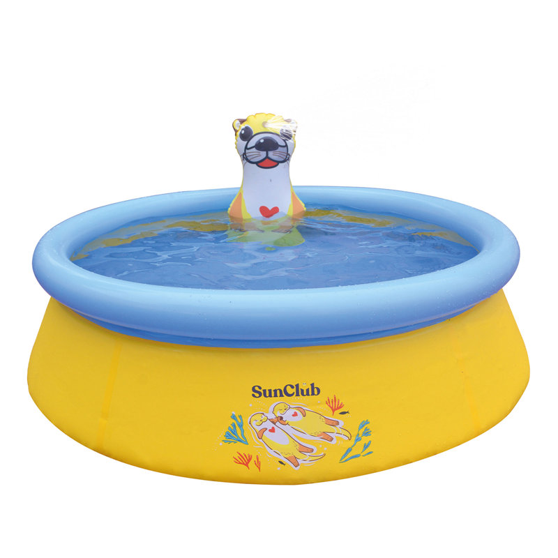 JLeisure 5' x 16.5" Sea Otter Inflatable Outdoor Above Ground Kid Pool, 6 Pack