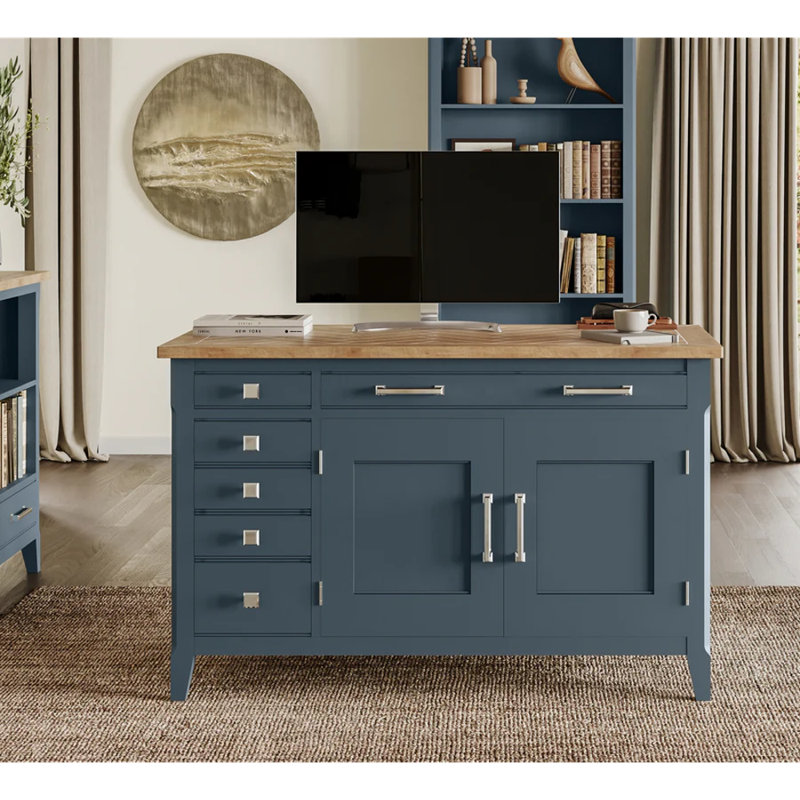 Kusilvak Solid Wood Solid Wood Computer Desk
