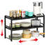 Étagère de rangement de cuisine robuste de 30 cm de large, supportant une charge de 45 kg, extensible et réglable, pour placards, armoires et comptoirs de cuisine.