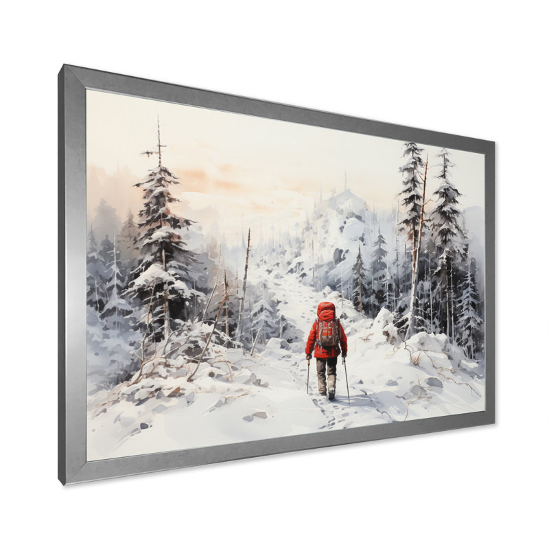 Randonnée arctique Alaska I - impression, Cadre photo argenté, H 30 po x l 40 po x P 1,5 po