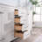 84'' Double Bathroom Vanity Base Only （in White）