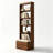 Walnut Modern Solid wood Standard Bookcase-1640747254