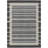 Machine Washable Indoor/Outdoor Christain ACN1399 Black Rug-109530103